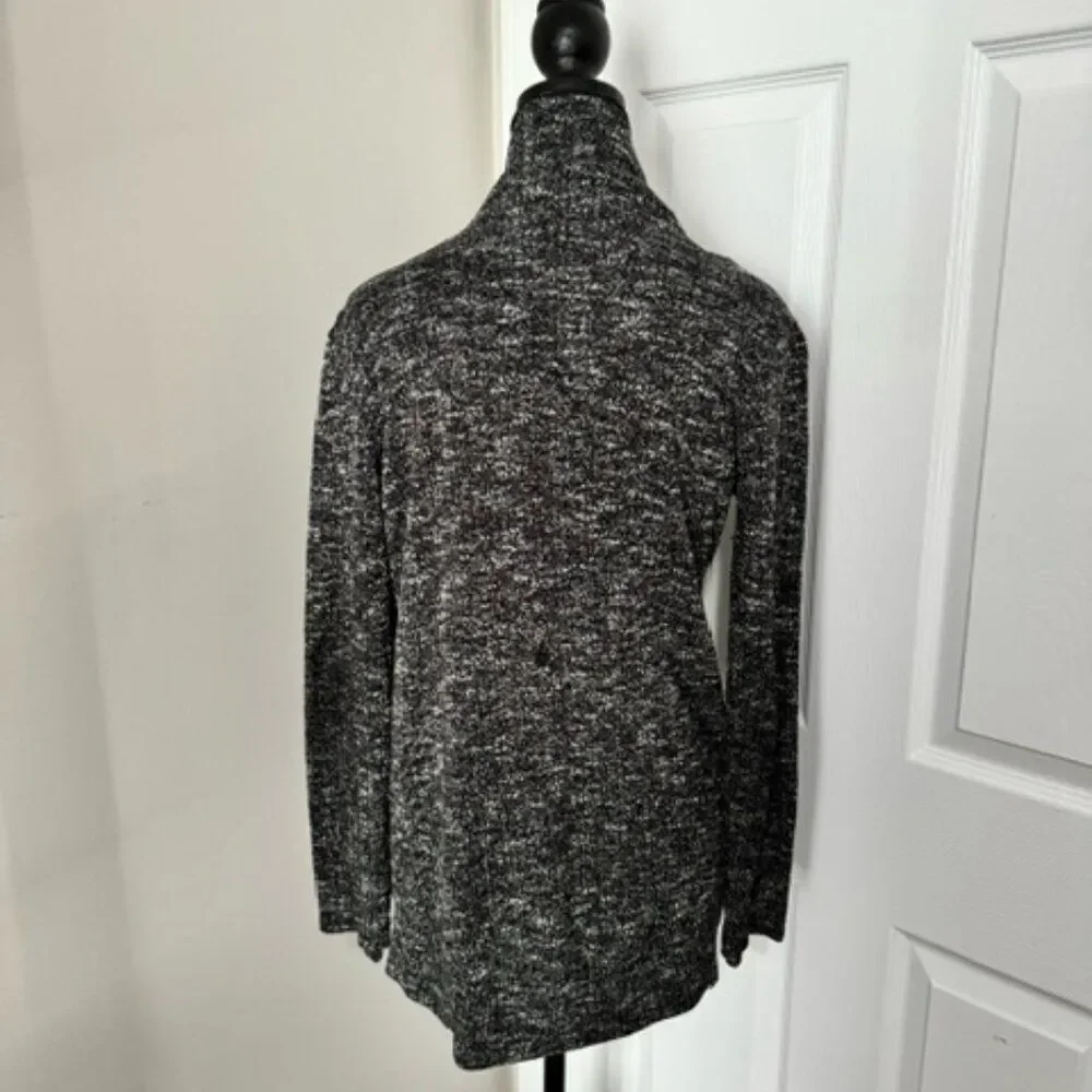 USED Woman's Aeropostale Long Sleeve Cardigan Color Charcoal Size S/P